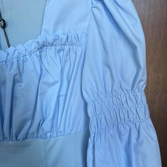 Medieval Style Light Blue Long sleeve Shirt Size Small / Petited - Picture 3 of 8